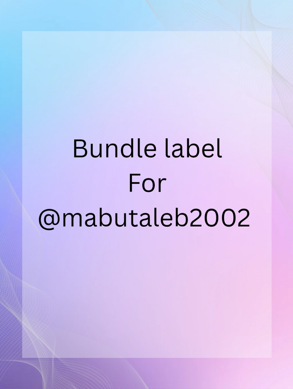 Bundle Item For @Mabutaleb2002